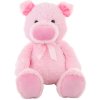 PLYŠ Prasátko sedící 75cm s mašličkou *PLYŠOVÉ HRAČKY*