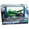 Motorka závodní motocykl kovový 11cm se stojánkem 4 barvy
