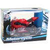 Motorka závodní motocykl kovový 11cm se stojánkem 4 barvy