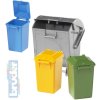 BRUDER 02607 (2607) Popelářský set 3 popelnice + kontejner plast