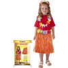 KARNEVAL Sukně Hawaii 45cm oranžová (104-150cm) 3-10 let KOSTÝM