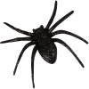 Pavouk černý třpytivý 6cm halloween dekorace set 8ks na kartě