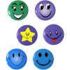 Odznak smajlík malý kulatý 3cm barevný různé druhy