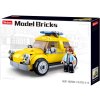 SLUBAN Model Bricks Volksauto žluté 176 dílků + 1 figurka STAVEBNICE