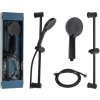 EXCELLENT HOUSEWARE Sprchová hlavice a hadice s držákem 3 funkce matná černá KO-CF6000130