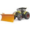 BRUDER 03018 Traktor Claas Axion 950 se sněhovými řetězy a radlicí