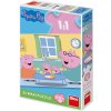 DINO Puzzle baby maxi 24 dílků Peppa Pig Oběd 47x66cm skládačka