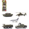 SIKU Vojenská vozidla auta a letadla set 5ks kovové modely