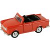 Auto Trabant kabriolet retro kovový na setrvačník v krabici 2 barvy