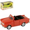 Auto Trabant kabriolet retro kovový na setrvačník v krabici 2 barvy