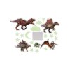 Dinosauři na zeď/strop svítící ve tmě papír/plast 2 druhy na kartě