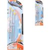 Luk 42cm + 3 soft šípy s přísavkami plast 2 barvy dětská sada na kartě
