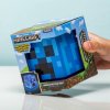 Minecraft Crepper dekorativní modrá lampa na baterie LED Světlo Zvuk