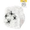 KARNEVAL Pavoučí síť bílá se 4 pavouky 3cm Halloween party dekorace