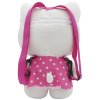 PLYŠ Batůžek 3D postavička kočička Hello Kitty růžový 25x35cm
