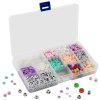 GRAFIX Navlékací korálky s přívěsky kreativní set výroba náramků v boxu plast