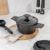 BERLINGERHAUS Kastrol s titanovým povrchem a poklicí 20 cm Antracit Collection BH-8130