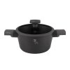 BERLINGERHAUS Kastrol s titanovým povrchem a poklicí 20 cm Antracit Collection BH-8130