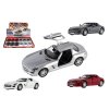 Auto Kinsmart Mercedes-Benz SLS AMG kov/plast 13cm na zpětné natažení 4 barvy 12ks v boxu