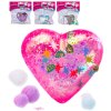 Srdce strečové antistresové mačkací s flitry a třpytkami 4 barvy