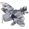 Letadlo bojové vrtulové kovový letoun dvouplošník 2 druhy 3 barvy