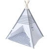 Stan dětský indiánské Teepee 120x120x150cm šedý s oknem