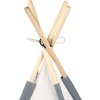 Stan dětský indiánské Teepee 120x120x150cm šedý s oknem