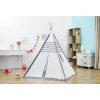 Stan dětský indiánské Teepee 120x120x150cm šedý s oknem