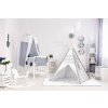 Stan dětský indiánské Teepee 120x120x150cm šedý s oknem