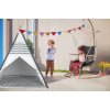 Stan dětský indiánské Teepee 120x120x150cm šedý s oknem