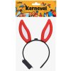 KARNEVAL Čelenka uši králičí na baterie 4 barvy Světlo