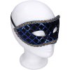 KARNEVAL Maska škraboška třpytivá s flitry na obličej 3 barvy