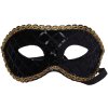 KARNEVAL Maska škraboška třpytivá s flitry na obličej 3 barvy