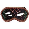 KARNEVAL Maska škraboška třpytivá s flitry na obličej 3 barvy