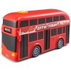 Autobus červený dvoupatrový doubledecker na baterie Světlo Zvuk