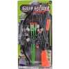 Pistole dětská set s lukem se soft šípy a náboji na přísavku 2v1