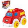 Autíčko baby veselé s obličejem hasiči na baterie Světlo Zvuk