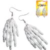 KARNEVAL Náušnice kostnaté ruce čarodějnice *KARNEVALOVÝ DOPLNĚK*