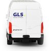 Auto přeprava zásilek GLS 12cm kovová dodávka zpětný chod