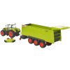 RC Traktor Claas Axion + přívěs na vysílačku 2,4GHz na baterie Světlo