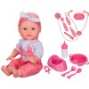 Panenka miminko čůrající set s lékařskými doplňky na baterie Zvuk