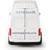 Auto policejní kovová dodávka volný chod městská policie Ostrava