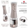BERLINGERHAUS Mlýnek na pepř a sůl elektrický 2v1 Taupe collection BH-9646