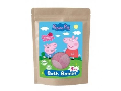 12393 peppa pig fizzy bath bombs doypack 5 x 50g sumive koule do koupele 5060537182001