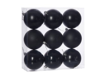 lakberendezes ajandek karacsonyi Gomb dobozban muanyag 8cm fekete 3 fele S 9 i491694 DD51254