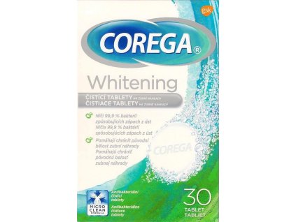 Corega Whitening tabs 30 ks
