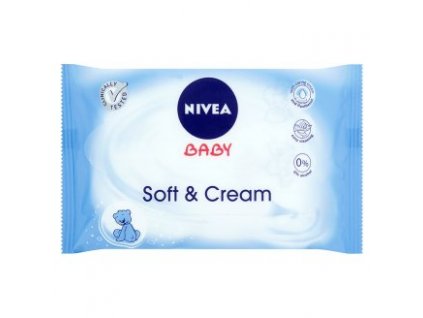 Nivea Soft & Cream vlhčené utierky 63ks