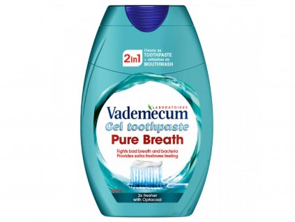 23446 vademecum gelova zubna pasta pure breath 2in1 75 ml