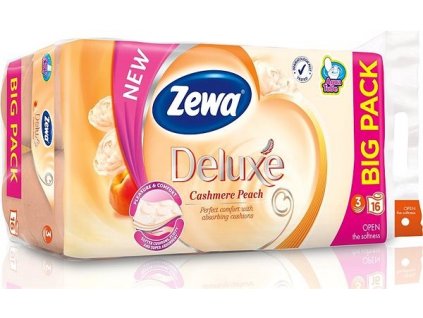 Zewa Deluxe Aquatube Cashmere Peach toaletný papier 16ks