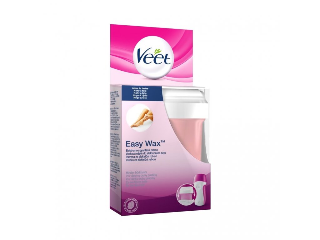 Veet Easy Wax vosková náplň pre všetky druhy pokožky 50 ml